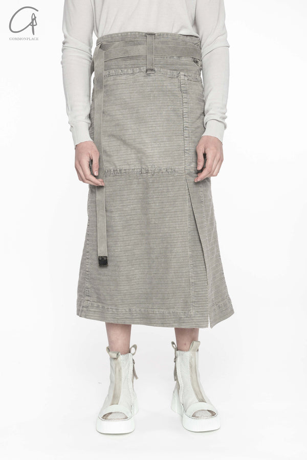 BORIS BIDJAN SABERI Apron WORKER1 F1603D Charcoal Grey